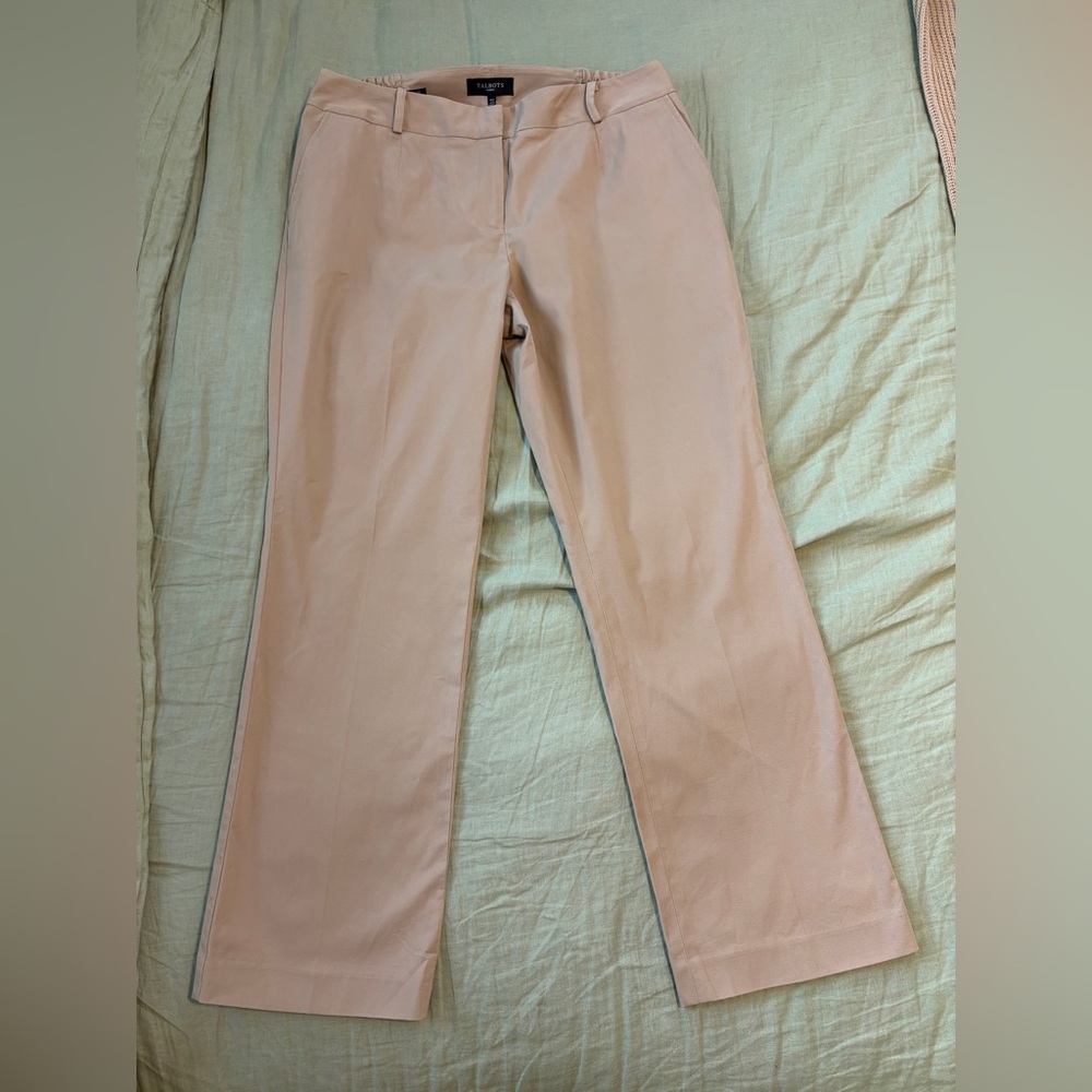NWT Talbots Heritage Trousers‎ khaki tan dress pants 14